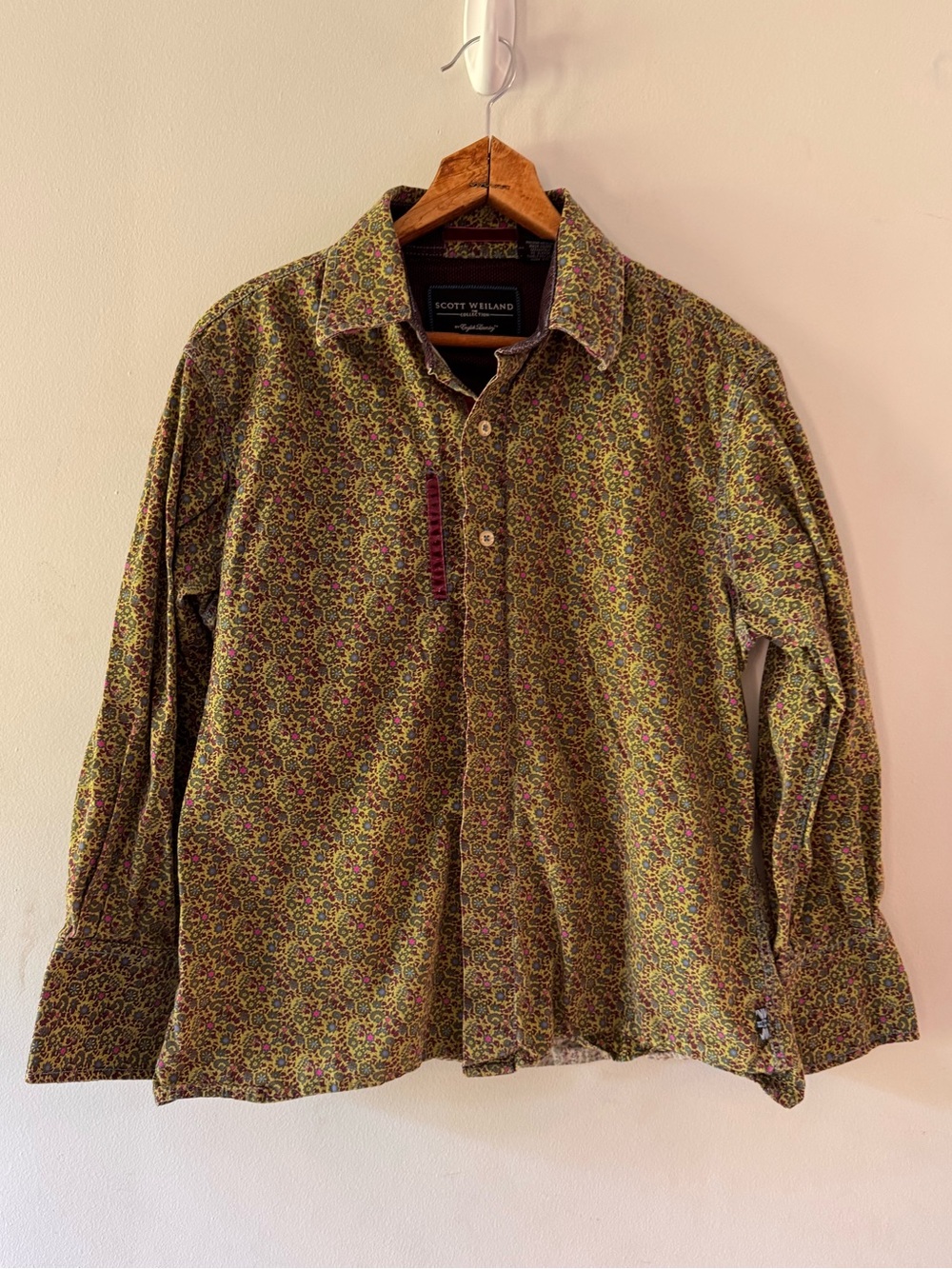 Women’s Scott Weiland by English Laundry button down shirt, size Large, floral
